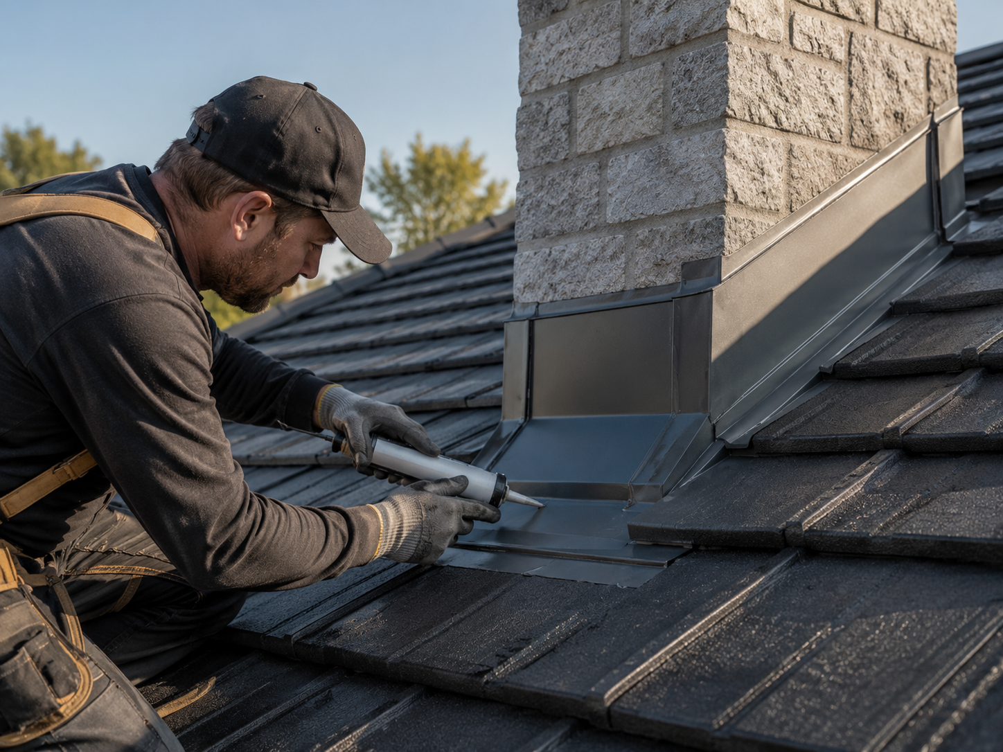 Roof replacement detail on a Bendigo home